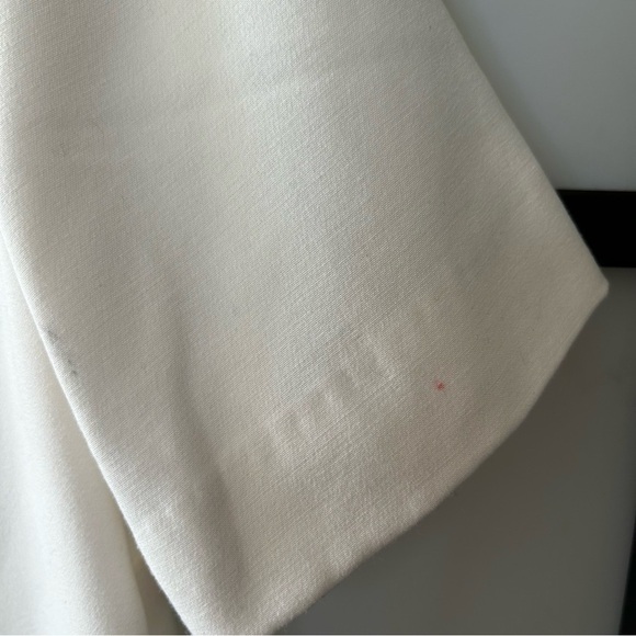 [6] H&M White Structured Short Sleeve Crop Top W/ Silver Jewel Embellishments - Picture 10 of 13